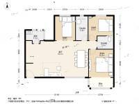 康宁居3室1厅2卫117㎡户型图