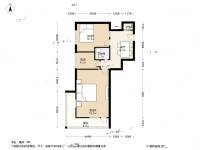 灯市口小区2室1厅1卫75㎡户型图
