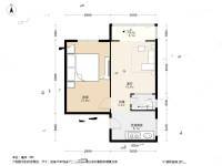 灯市口小区2室1厅1卫50㎡户型图