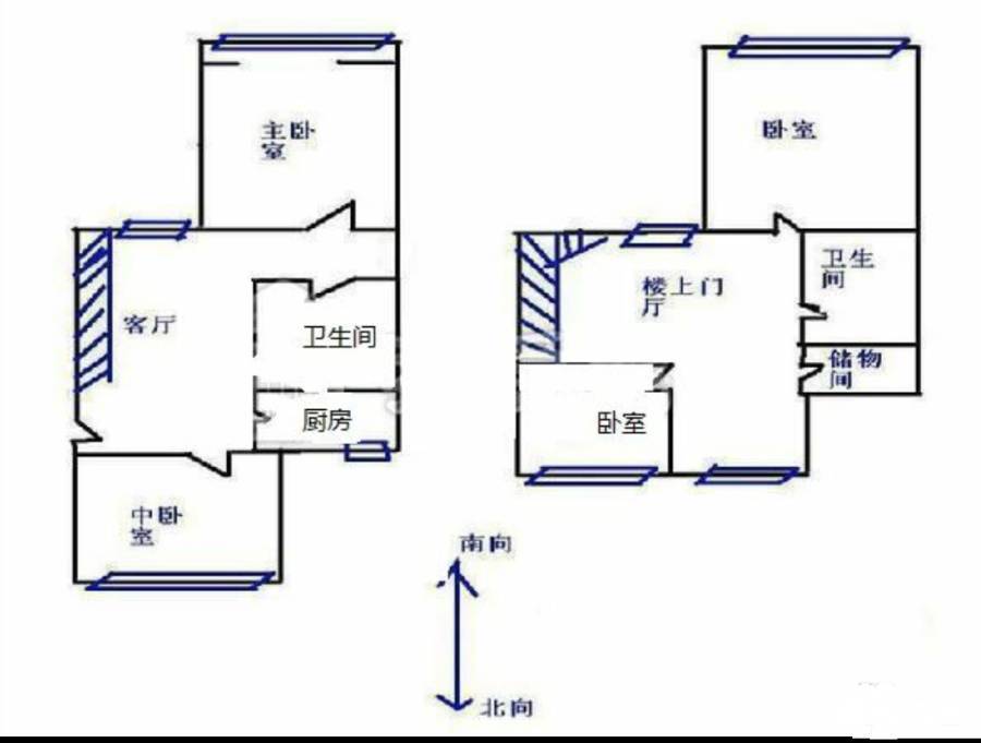 金鱼池小区4室2厅1卫136㎡户型图