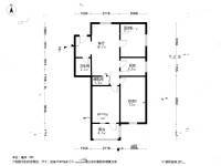 上龙西里3室1厅1卫80㎡户型图