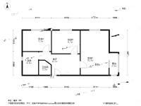 上龙西里3室1厅1卫64㎡户型图