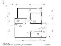 上龙西里2室1厅1卫89㎡户型图