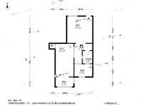 上龙西里1室1厅1卫55㎡户型图