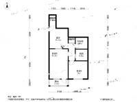 上龙西里2室1厅1卫70㎡户型图