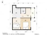 长椿里2室1厅1卫40.5㎡户型图