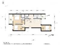 官书院3室1厅2卫125.8㎡户型图