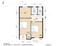 地坛北里3室1厅1卫65㎡户型图