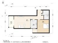 文慧园15号16公寓1室1厅1卫86㎡户型图