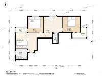 马莲道铁路小区3室1厅1卫90㎡户型图