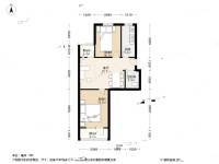 百草园2室1厅1卫67.6㎡户型图