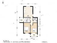 百草园2室1厅1卫88㎡户型图
