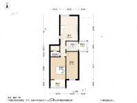 百草园2室1厅1卫88.4㎡户型图