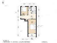 苗圃东里2室1厅1卫59.1㎡户型图