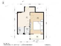 郑王坟141号1室1厅1卫42㎡户型图