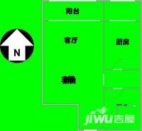 郑王坟141号1室1厅1卫86㎡户型图