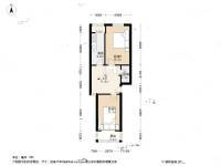 角门9号院2室1厅1卫70.8㎡户型图