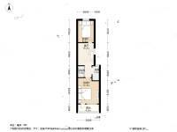 青塔西里小区2室1厅1卫56㎡户型图