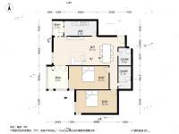 枫蓝国际2室1厅2卫113.6㎡户型图