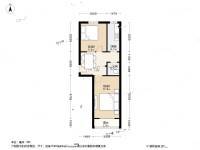 石榴园南里2室1厅1卫58㎡户型图