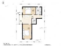 石榴园南里2室1厅1卫72㎡户型图