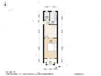 石榴园南里1室1厅1卫58㎡户型图
