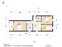 石榴园南里3室1厅1卫69㎡户型图