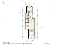 石榴园南里2室1厅1卫67㎡户型图