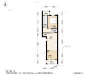 石榴园南里2室1厅1卫65㎡户型图