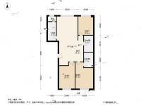 京投快线阳光花园3室1厅2卫126㎡户型图