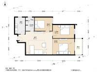 汇福轩3室1厅1卫100.8㎡户型图
