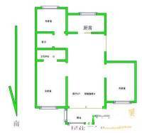 宣海家园3室1厅2卫110㎡户型图