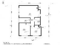 乐成豪丽2室1厅1卫97.9㎡户型图