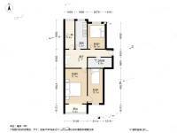 马连洼1号院3室1厅1卫86㎡户型图