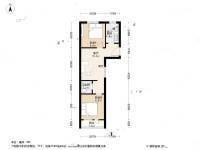 志新北里2室1厅1卫59.4㎡户型图