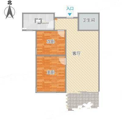 幸福北里2室0厅0卫72㎡户型图