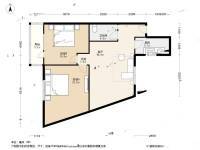 双锦园2室1厅1卫85㎡户型图