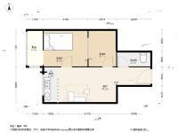 双锦园2室1厅1卫50㎡户型图