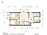 双锦园3室2厅1卫98㎡户型图