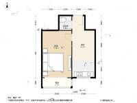 铁东小区1室1厅1卫44.1㎡户型图