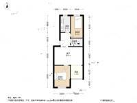 霍营住宅小区2室1厅1卫60㎡户型图