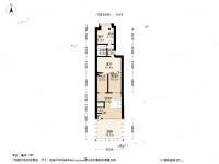 霍营住宅小区3室3厅1卫65.1㎡户型图