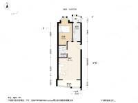 大自然新城1室1厅1卫67.5㎡户型图