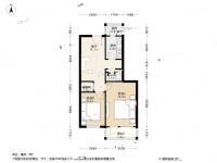 华严北里中科院2室1厅1卫65.6㎡户型图