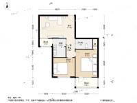 邮科社区2室1厅1卫68.6㎡户型图