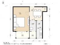 刘家窑北里1室1厅1卫40㎡户型图