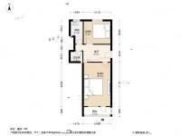 刘家窑北里2室1厅1卫53㎡户型图