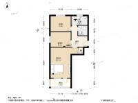 刘家窑北里3室1厅1卫60.8㎡户型图