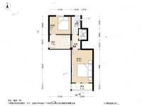 刘家窑北里2室1厅1卫55.2㎡户型图