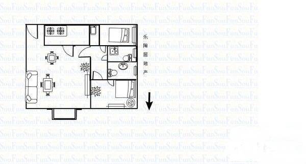 丽景花园(塘厦)2室2厅2卫85㎡户型图